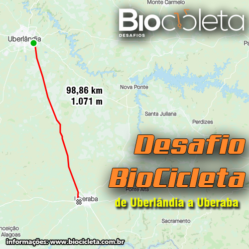 II Desafio BioCicleta de Uberlândia a Uberaba (Transporte de volta) –  BioCicleta